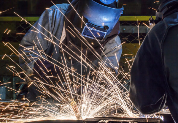 welder Industrial automotive part in factory